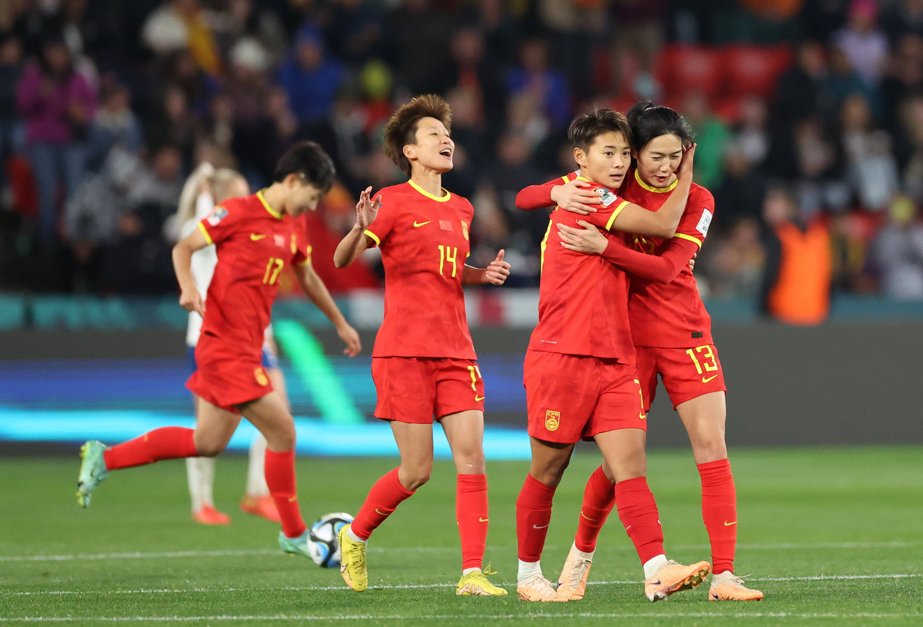中国女足在国际赛场上大获胜利