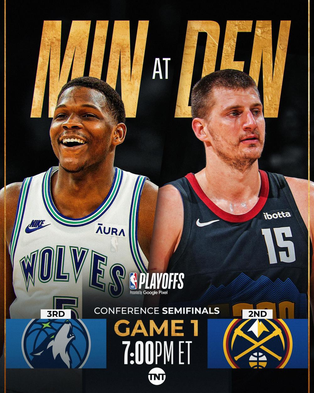 森林狼逆袭掘金，扳平系列赛